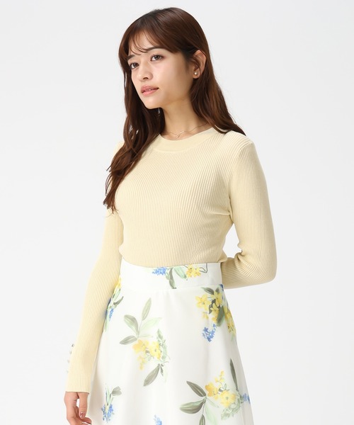 MISCH MASCH(ミッシュマッシュ)の「2026春夏新作 ベーシックハイネックラメリブニット(ニット/セーター・レディース・ホワイト/ホワイト×ブラック/グレー/ブルー/イエロー・フリ-)」の17枚目の写真