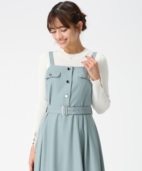 MISCH MASCH(ミッシュマッシュ)の「2026春夏新作 ベーシックハイネックラメリブニット(ニット/セーター・レディース・ホワイト/ホワイト×ブラック/グレー/ブルー/イエロー・フリ-)」の8枚目の写真