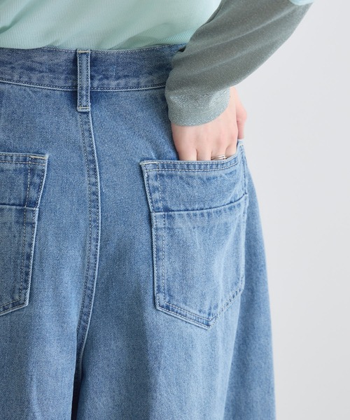 Paradise Picnic（パラダイスピクニック）の「Dignite Collier デニムワイドパンツ（デニムパンツ・レディース・ブルー/ライトブルー・MEDIUM/SMALL）」の14枚目の写真