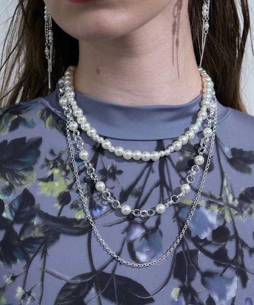 HARE（ハレ）の「パールミックスタレンネックレス(HARE)（ネックレス・レディース・シルバー・FREE）」の9枚目の写真