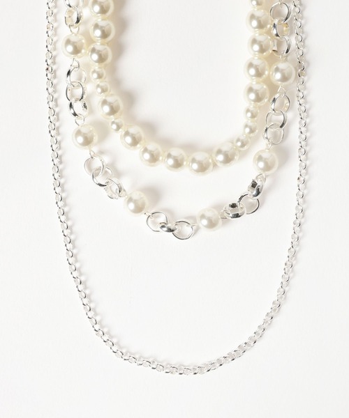 HARE（ハレ）の「パールミックスタレンネックレス(HARE)（ネックレス・レディース・シルバー・FREE）」の5枚目の写真