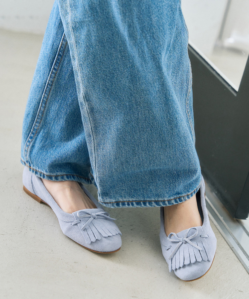 LE TALON（ルタロン）の「《追加》レザーキルトタッセルフラット（モカシン/デッキシューズ・レディース・キャメル/アイボリー/サックスブルー・22cm/22.5cm/23cm/23.5cm/24cm/24.5cm/25cm）」の18枚目の写真