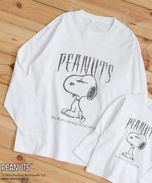 THE SHOP TK | PEANUTS / ピーナッツ スヌーピー ヴィンテージ風プリント長袖Tシャツ(Tシャツ/カットソー)