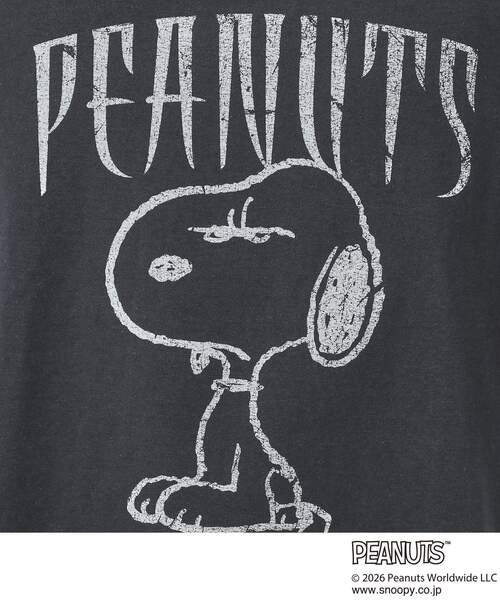 THE SHOP TK （ザ ショップ ティーケー ）の「PEANUTS ／ ピーナッツ スヌーピー ヴィンテージ風プリント長袖Tシャツ（Tシャツ/カットソー・メンズ・オフホワイト/チャコールグレー/グレー・03/02/04）」の17枚目の写真