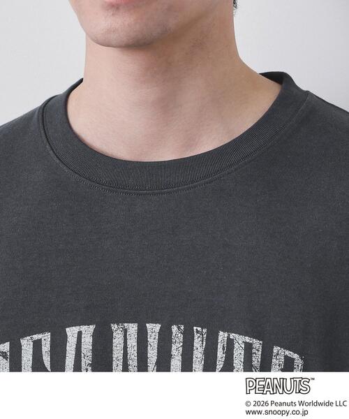 THE SHOP TK （ザ ショップ ティーケー ）の「PEANUTS ／ ピーナッツ スヌーピー ヴィンテージ風プリント長袖Tシャツ（Tシャツ/カットソー・メンズ・オフホワイト/チャコールグレー/グレー・03/02/04）」の22枚目の写真