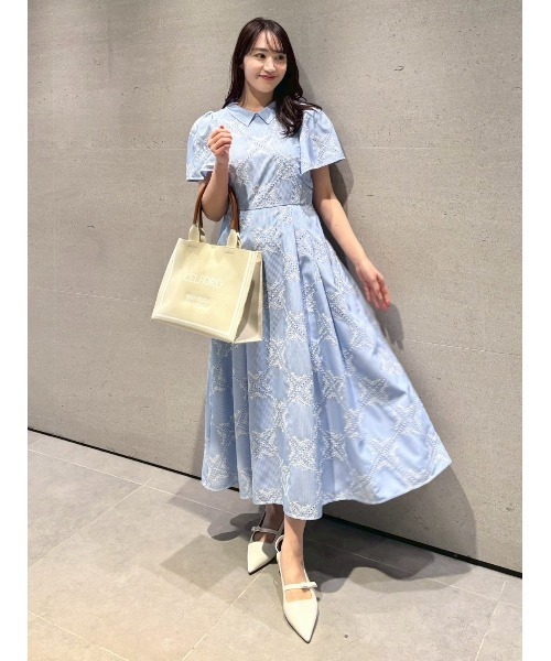 CELFORD（セルフォード）の「フラワーエンブロイダリーワンピース