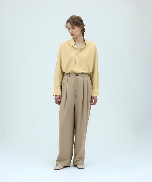 GALERIE VIE(ギャルリー ヴィー)の「シルキーコットン ショートレングスシャツ(シャツ/ブラウス・レディース・ブルー系その他/ライトブルー/ホワイト・FREE)」の4枚目の写真