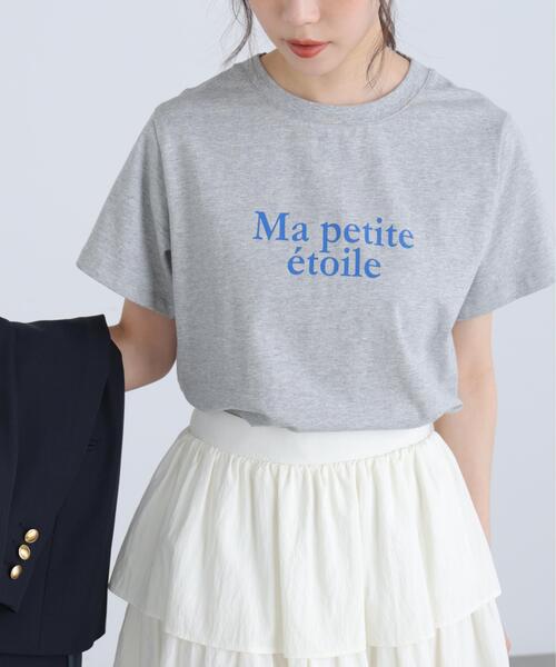 FREE'S MART(フリーズマート)の「◆フレンチロゴプリントTシャツ(Tシャツ/カットソー・レディース・グレー系その他/レッド/ホワイト系その他/ホワイト・FREE)」の3枚目の写真