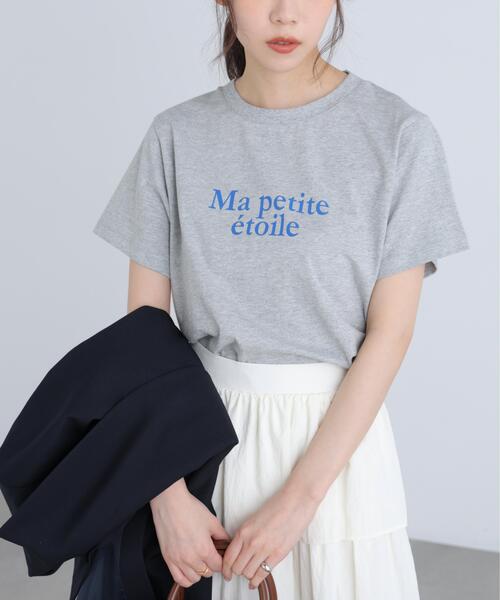 FREE'S MART(フリーズマート)の「◆フレンチロゴプリントTシャツ(Tシャツ/カットソー・レディース・グレー系その他/レッド/ホワイト系その他/ホワイト・FREE)」の8枚目の写真