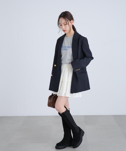 FREE'S MART(フリーズマート)の「◆フレンチロゴプリントTシャツ(Tシャツ/カットソー・レディース・グレー系その他/レッド/ホワイト系その他/ホワイト・FREE)」の9枚目の写真