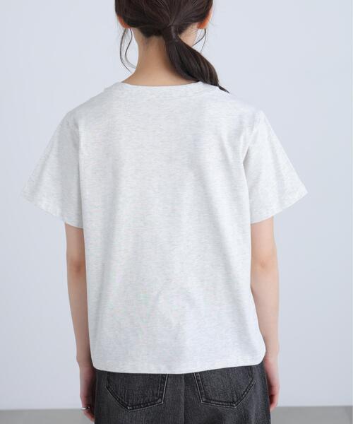 FREE'S MART(フリーズマート)の「◆フレンチロゴプリントTシャツ(Tシャツ/カットソー・レディース・グレー系その他/レッド/ホワイト系その他/ホワイト・FREE)」の6枚目の写真