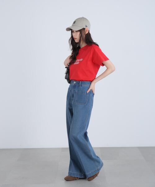 FREE'S MART(フリーズマート)の「◆フレンチロゴプリントTシャツ(Tシャツ/カットソー・レディース・グレー系その他/レッド/ホワイト系その他/ホワイト・FREE)」の16枚目の写真
