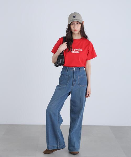 FREE'S MART(フリーズマート)の「◆フレンチロゴプリントTシャツ(Tシャツ/カットソー・レディース・グレー系その他/レッド/ホワイト系その他/ホワイト・FREE)」の17枚目の写真