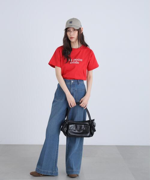 FREE'S MART(フリーズマート)の「◆フレンチロゴプリントTシャツ(Tシャツ/カットソー・レディース・グレー系その他/レッド/ホワイト系その他/ホワイト・FREE)」の18枚目の写真