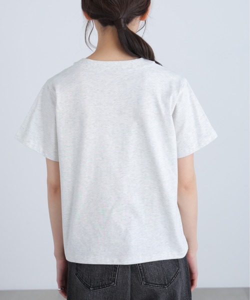 FREE'S MART（フリーズマート）の「◆フレンチロゴプリントＴシャツ（Tシャツ/カットソー・レディース・グレー系その他/レッド/ホワイト系その他/ホワイト・FREE）」の6枚目の写真