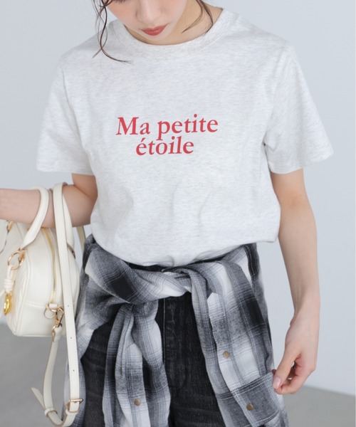 FREE'S MART（フリーズマート）の「◆フレンチロゴプリントＴシャツ（Tシャツ/カットソー・レディース・グレー系その他/レッド/ホワイト系その他/ホワイト・FREE）」の8枚目の写真