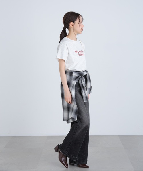 FREE'S MART（フリーズマート）の「◆フレンチロゴプリントＴシャツ（Tシャツ/カットソー・レディース・グレー系その他/レッド/ホワイト系その他/ホワイト・FREE）」の11枚目の写真