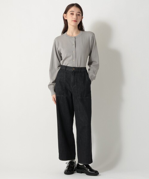 Afternoon Tea(アフタヌーンティー)の「トリプルケアベーシックカーディガン(カーディガン/ボレロ・レディース・イエロー/ライトグレー/グリーン/ブルー/ネイビー/パープル・MEDIUM/LARGE)」の18枚目の写真