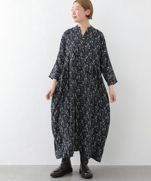 JOURNAL STANDARD LUXE（ジャーナルスタンダード　ラックス）の「フラワー ampleプルワンピース（ワンピース・レディース・ブラック・FREE）」の7枚目の写真