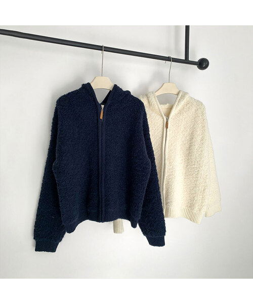 Comfy Hooded Zip-Up (2colors)