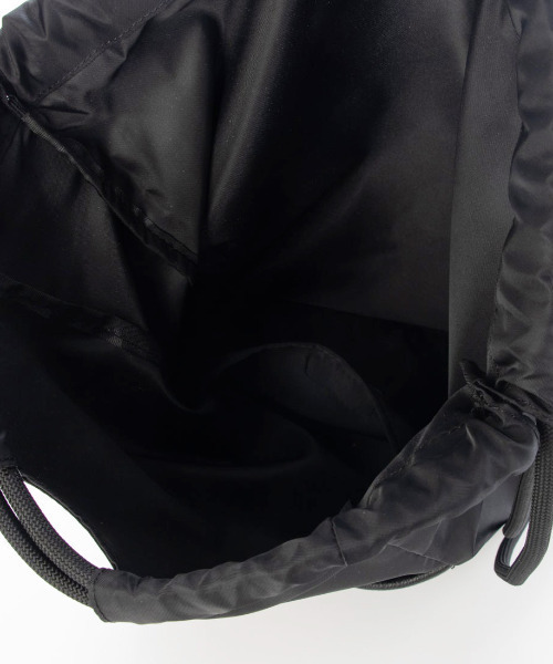 perche(ペルケ)の「ペルケ perche / ナイロン×牛革ドローコード2wayナップサック(バックパック/リュック・レディース・ライトグレー/ベージュ系その他/ブラック・FREE)」の7枚目の写真