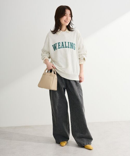 Green　Parks（グリーンパークス）の「衿付きレースカットプルオーバー（Tシャツ/カットソー・レディース・ホワイト系その他2/ライトグレー・FREE）」の12枚目の写真