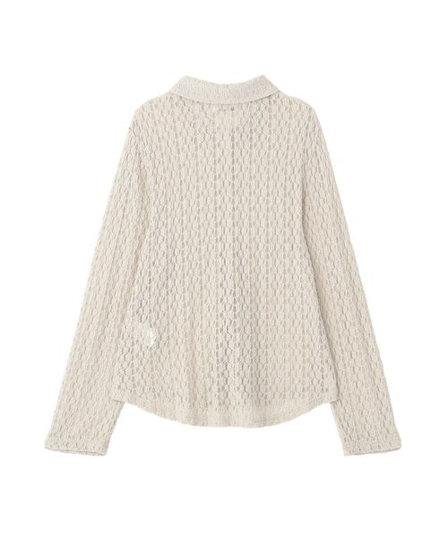 Green　Parks（グリーンパークス）の「衿付きレースカットプルオーバー（Tシャツ/カットソー・レディース・ホワイト系その他2/ライトグレー・FREE）」の19枚目の写真