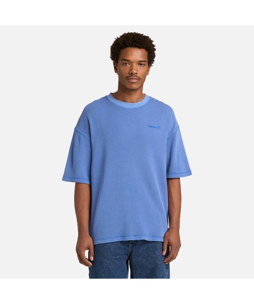 Timberland(ティンバーランド)の「ワッフル 半袖 Tシャツ ユニセックス(Tシャツ/カットソー・メンズ・クリアブルー・SMALL/XX-LARGE/X-LARGE/LARGE/MEDIUM)」の1枚目の写真