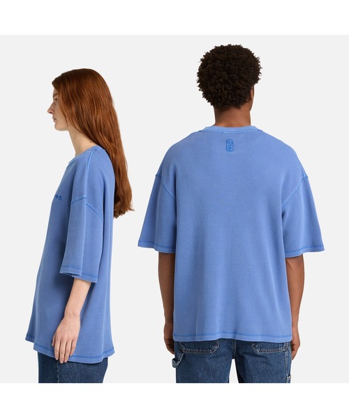 Timberland(ティンバーランド)の「ワッフル 半袖 Tシャツ ユニセックス(Tシャツ/カットソー・メンズ・クリアブルー・SMALL/XX-LARGE/X-LARGE/LARGE/MEDIUM)」の3枚目の写真