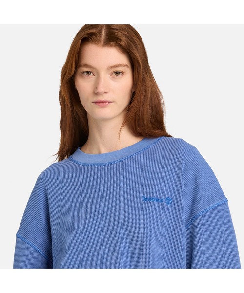 Timberland(ティンバーランド)の「ワッフル 半袖 Tシャツ ユニセックス(Tシャツ/カットソー・メンズ・クリアブルー・SMALL/XX-LARGE/X-LARGE/LARGE/MEDIUM)」の4枚目の写真