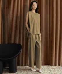 ELFRANK（エルフランク）の「【2026SS】セットアップ対応 センタープレスカーブパンツ ウエストゴム（その他パンツ）」