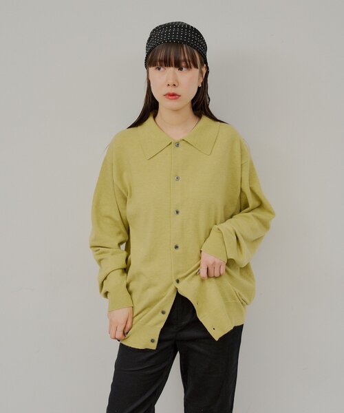 Kastane(カスタネ)の「⋆【WHIMSIC/2サイズ展開】ファインニットシャツ(カーディガン/ボレロ・レディース・グレー/ブルー・1)」の20枚目の写真