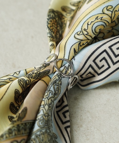 THE MILES（ザ マイルズ）の「"03"アソート スカーフリング（バンダナ/スカーフ・レディース・シルバー系1/シルバー系6/シルバー系4/ゴールド系3/シルバー系2/ゴールド系1/シルバー系5/ゴールド系4/シルバー系3/ゴールド系2/ゴールド系6/ゴールド系5・ONE SIZE）」の2枚目の写真