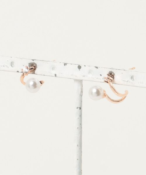 Burner(バーナー)の「【Sonu jewelry(ソヌジュエリー)】パールカーブピアス son-pierce-54-5【RBTS】(ピアス(両耳用)・レディース・ピンクゴールド・FREE)」の1枚目の写真