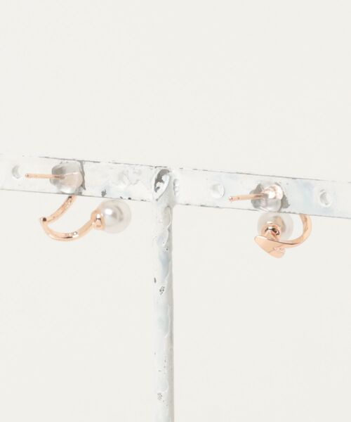 Burner(バーナー)の「【Sonu jewelry(ソヌジュエリー)】パールカーブピアス son-pierce-54-5【RBTS】(ピアス(両耳用)・レディース・ピンクゴールド・FREE)」の2枚目の写真