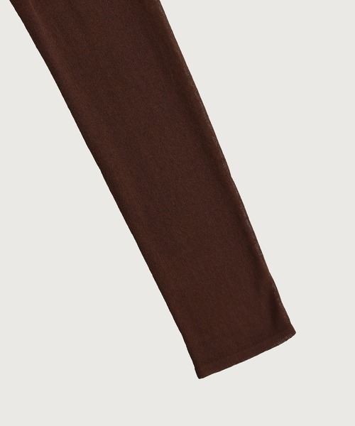 kiehtova（キエトヴァ）の「【kiehtova】LAYERED SHEER CROSS CARDIGAN/レイヤードシアークロスカーディガン KTWR60（カーディガン/ボレロ・レディース・ブラック/ホワイト/ブラウン・FREE）」の22枚目の写真