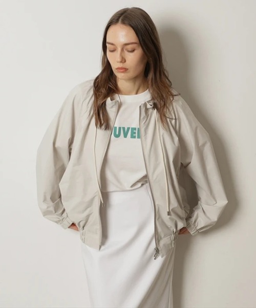 CADUNE（カデュネ）の「フレアカラーブルゾン（その他アウター・レディース・グレイッシュベージュ・38/36）」の2枚目の写真