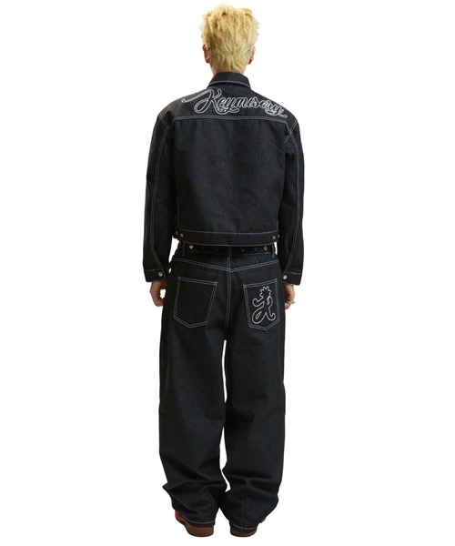 A'GEM/9 × .kom 『KEYMISERY/キーミザリー』 Cropped Buckle Denim