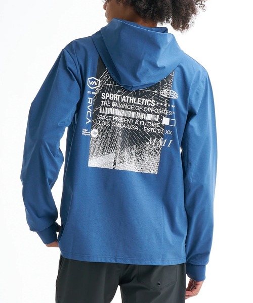 RVCA(ルーカ)の「RVCA メンズ CLOSED BUSINESS SFHD 長袖サーフTシャツ 【2026年春夏モデル】/ルーカジップアップ吸水速乾(UPF50+)4WAYストレッチサーフT(ラッシュガード・水着)(Tシャツ/カットソー・メンズ・ホワイト/グレー/ブラック・X-LARGE/LARGE/MEDIUM/SMALL)」の11枚目の写真
