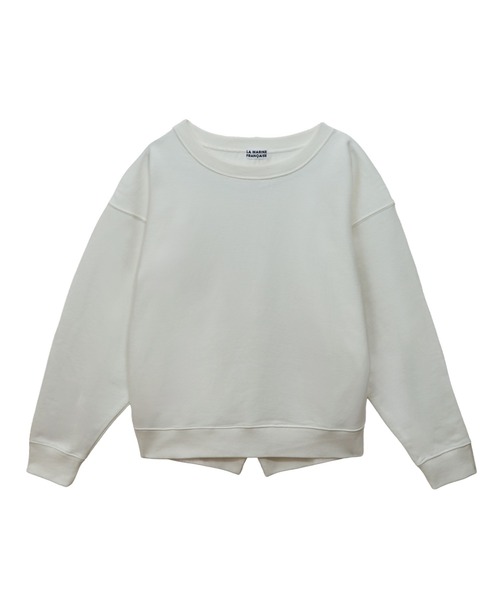 LA MARINE FRANCAISE（マリン フランセーズ）の「バックスリットワイドスウェット（Tシャツ/カットソー・レディース・杢グレー/チャコールグレー/オフホワイト・FREE）」の2枚目の写真