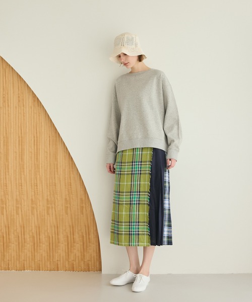 LA MARINE FRANCAISE（マリン フランセーズ）の「バックスリットワイドスウェット（Tシャツ/カットソー・レディース・杢グレー/チャコールグレー/オフホワイト・FREE）」の13枚目の写真