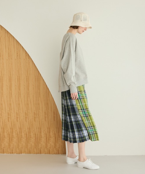 LA MARINE FRANCAISE（マリン フランセーズ）の「バックスリットワイドスウェット（Tシャツ/カットソー・レディース・杢グレー/チャコールグレー/オフホワイト・FREE）」の14枚目の写真