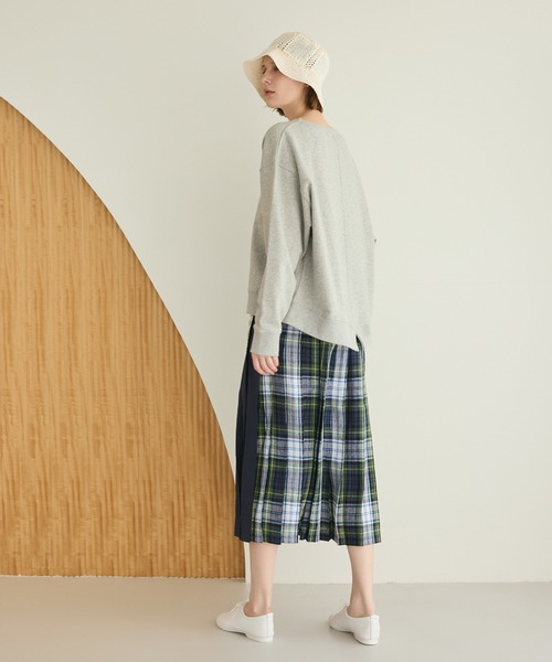 LA MARINE FRANCAISE（マリン フランセーズ）の「バックスリットワイドスウェット（Tシャツ/カットソー・レディース・杢グレー/チャコールグレー/オフホワイト・FREE）」の15枚目の写真