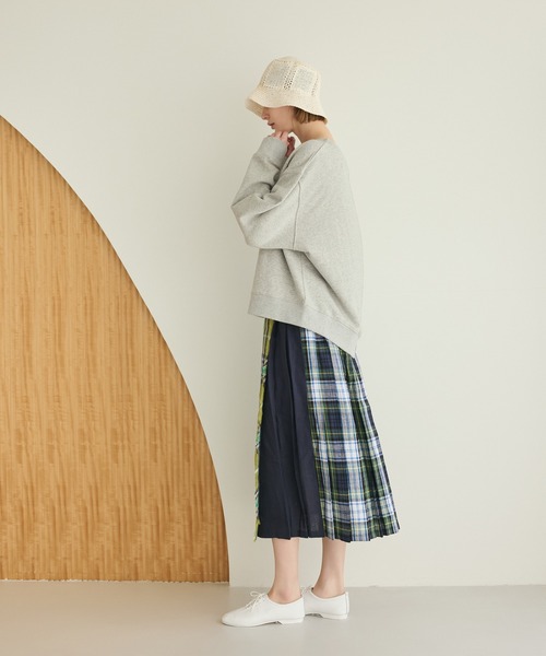 LA MARINE FRANCAISE（マリン フランセーズ）の「バックスリットワイドスウェット（Tシャツ/カットソー・レディース・杢グレー/チャコールグレー/オフホワイト・FREE）」の16枚目の写真