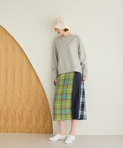 LA MARINE FRANCAISE（マリン フランセーズ）の「バックスリットワイドスウェット（Tシャツ/カットソー・レディース・杢グレー/チャコールグレー/オフホワイト・FREE）」の5枚目の写真