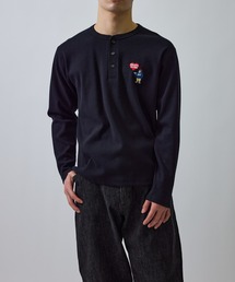 JUNRED（ジュンレッド）の「【BENDAVIS別注】エンブロイダリテレコヘンリーネック（Tシャツ/カットソー）」