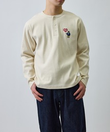 JUNRED（ジュンレッド）の「【BENDAVIS別注】エンブロイダリテレコヘンリーネック（Tシャツ/カットソー）」