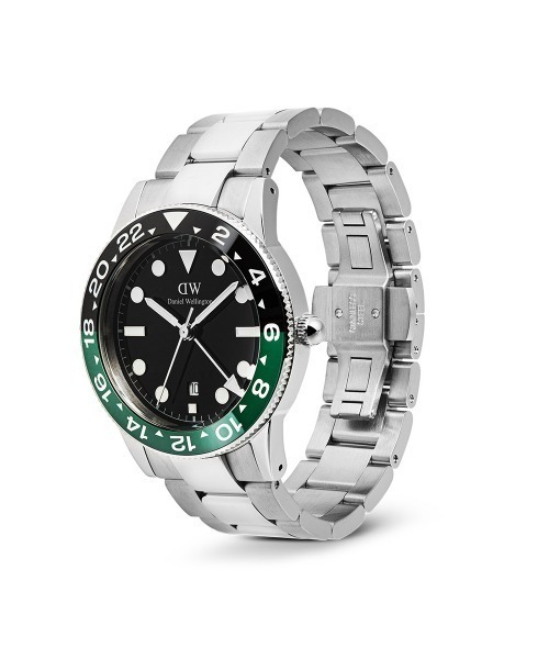 Daniel Wellington(ダニエルウェリントン)の「Iconic GMT Link Black 40MM メイズ腕時計 シルバー(アナログ腕時計・メンズ・グリーン/ブラック・40mm)」の5枚目の写真