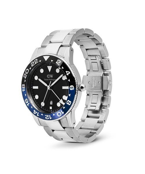 Daniel Wellington(ダニエルウェリントン)の「Iconic GMT Link Black 40MM メイズ腕時計 シルバー(アナログ腕時計・メンズ・グリーン/ブラック・40mm)」の7枚目の写真