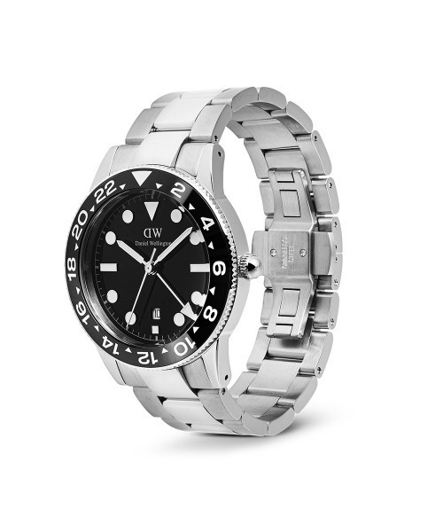 Daniel Wellington(ダニエルウェリントン)の「Iconic GMT Link Black 40MM メイズ腕時計 シルバー(アナログ腕時計・メンズ・グリーン/ブラック・40mm)」の9枚目の写真